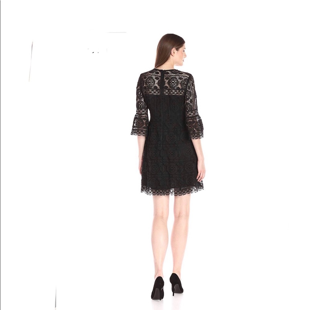 🖤Nanette Lepore🖤Chiaroscuro dress size 8 Black - Picture 2 of 3